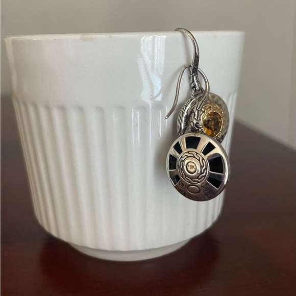 John Hardy Batu Palu 18kt & Silver Citrine Drop Earrings - Picture 13 of 14